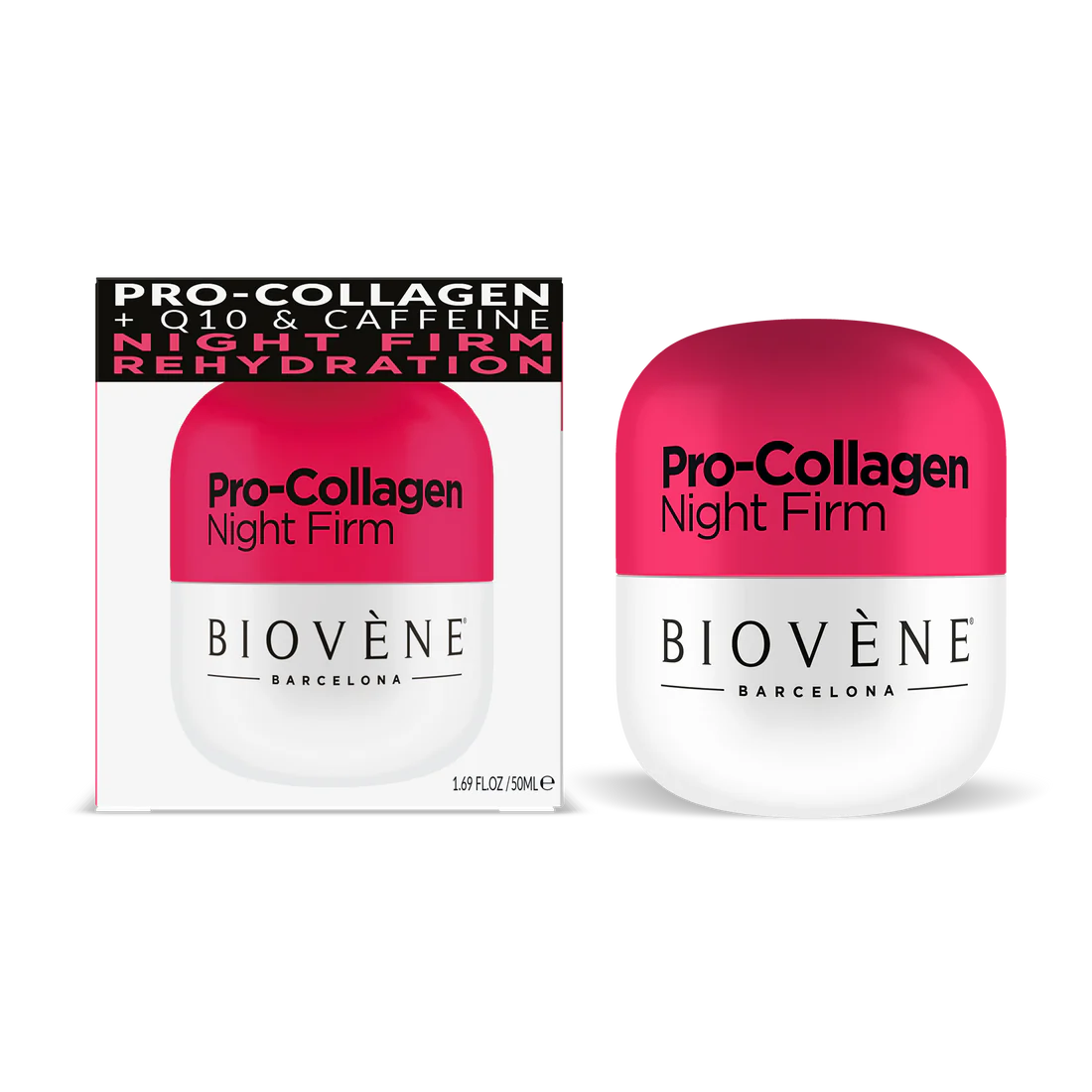 Cremă de noapte pro -collagen cu colagen pentru restaurare și netezire - 50 ml