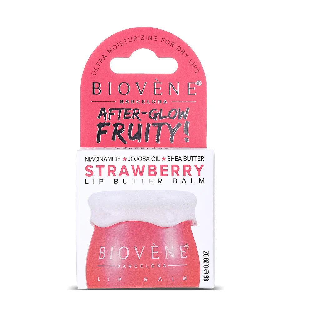 Balsam de buze cu căpșuni și niacinamidă pentru un finisaj radiant - 8 grame