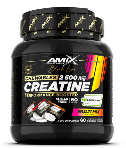Black Line Creatine Creapure 2500 mg Zero Zahăr / 60 de mestecat