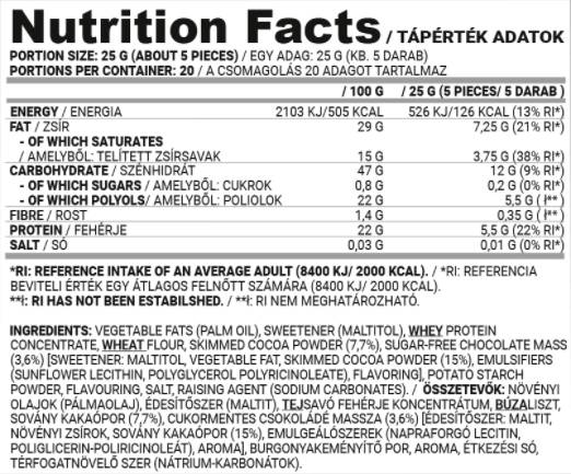 Găleată pentru napolitane cu proteine 500 grame