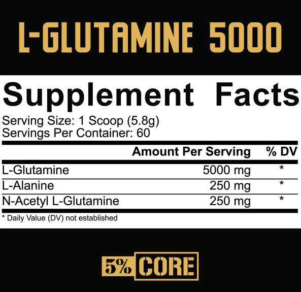 L-Glutamina 5000 | Core Series - 348 de grame