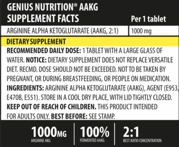AAKG 1000 mg 180 tablete