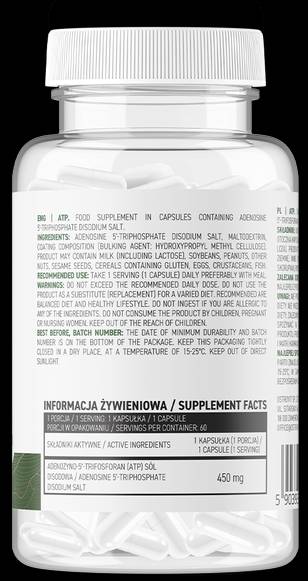ATP 450 mg | Vege 60 capsule