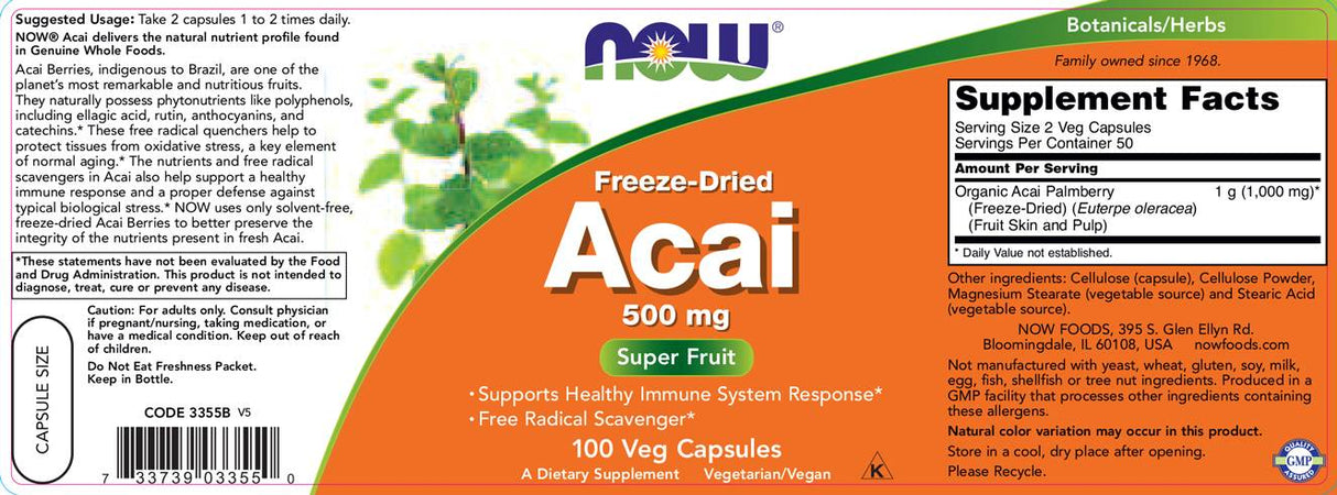 Acai 500 mg - 100 capsule
