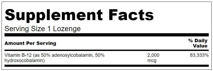 Complex B12 activat 2000 mcg - 60 tablete sublinguale