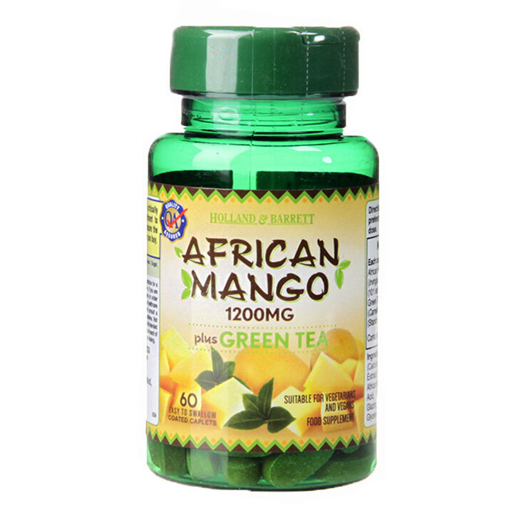 Mango african 1200 mg / cu ceai verde - 60 capsule
