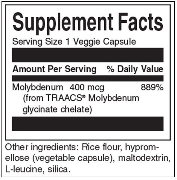 Albion Chelated Molibden 400 mcg - 60 capsule