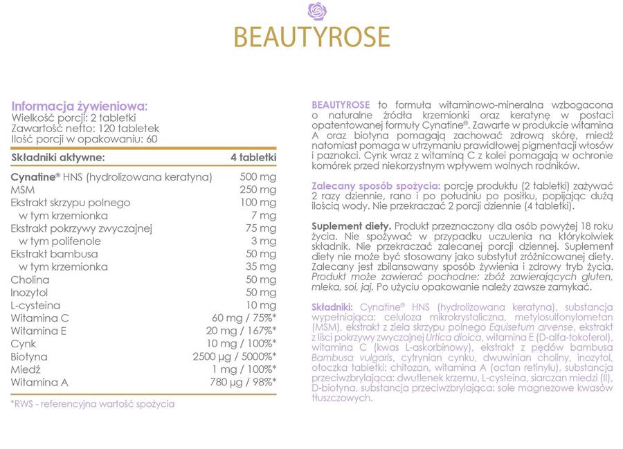 AllDeynn | Beautyrose - 120 tablete