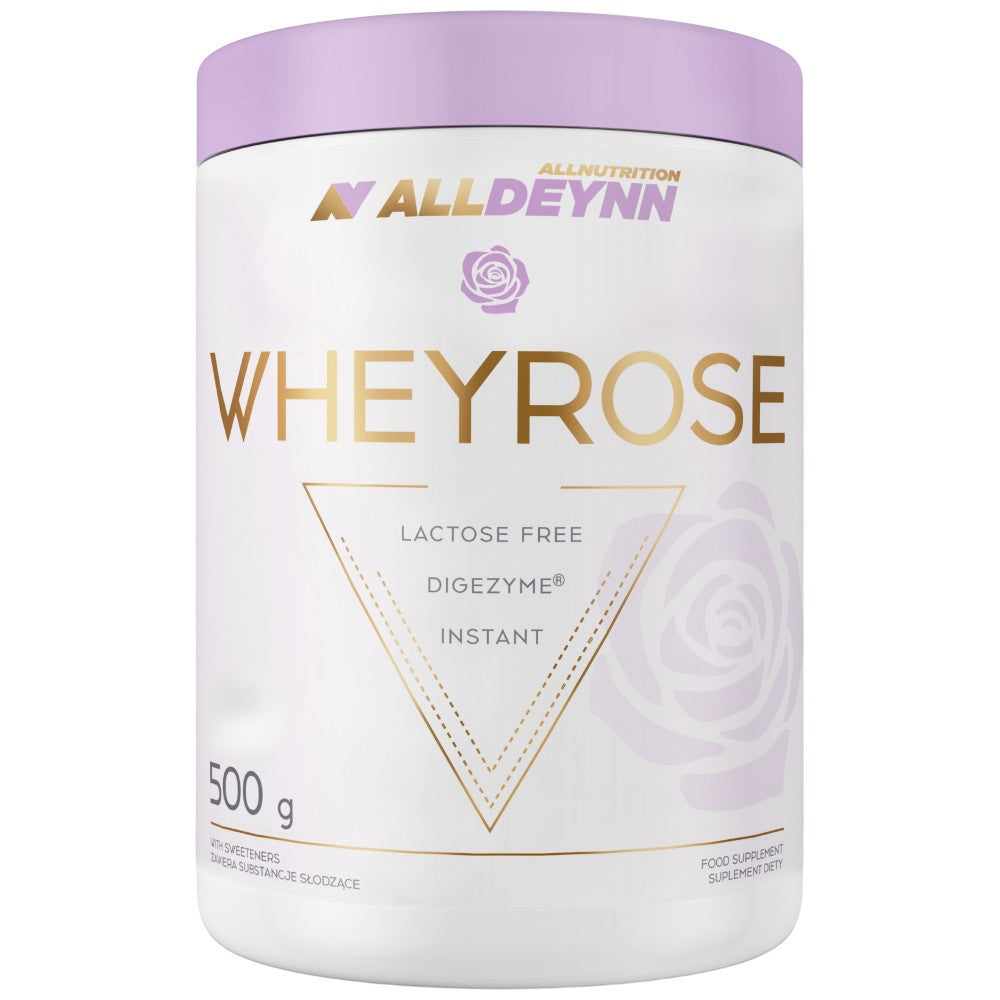 AllDeynn | WheyRose - Proteine fără lactoză cu DigeZyme - 500 de grame