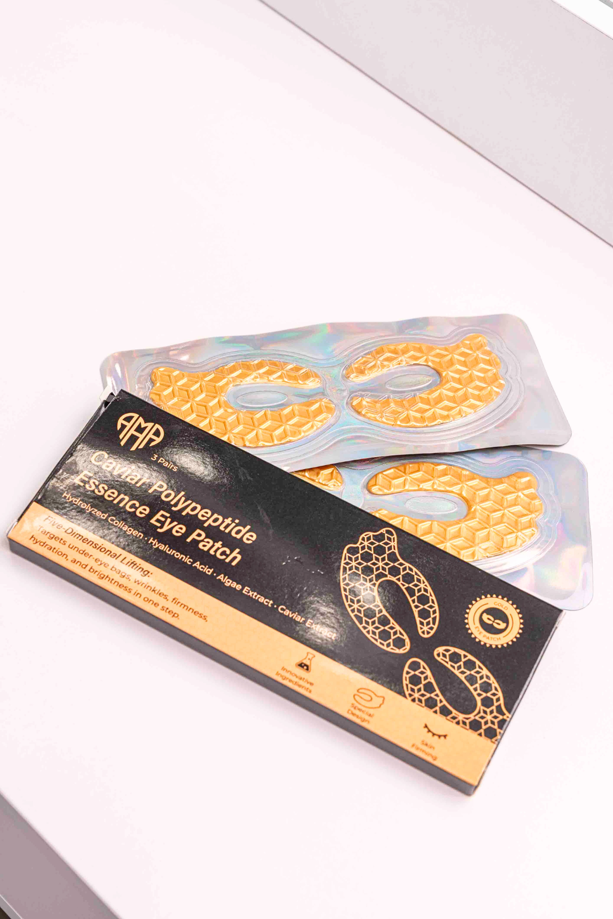 Caviar Polypeptide Essence Essence Patch - Colagen intensiv și îngrijire de hidratare (3 PC -uri)