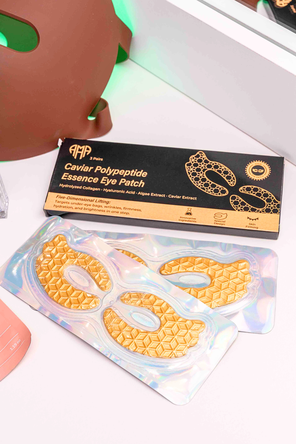 Caviar Polypeptide Essence Essence Patch - Colagen intensiv și îngrijire de hidratare (3 PC -uri)