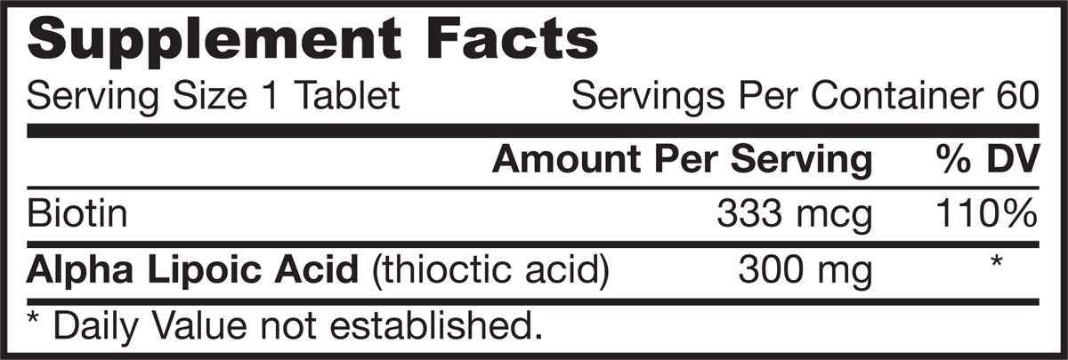Alpha Lipoic Sustain 300 mg - 60 tablete