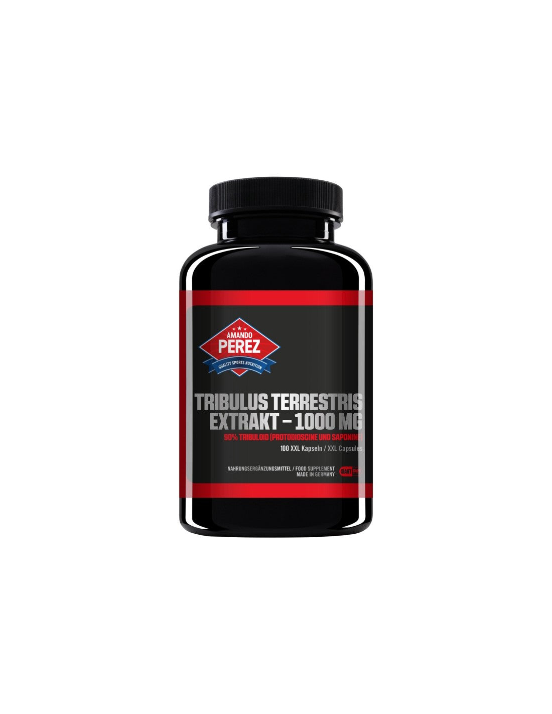 Amando Perez® Tribulus Terrestris Extrakt - Tribulus Terrestris (Dinele bunicii) 1000 mg, 90% Tribuloid, 100 capsule XXL Vitabay
