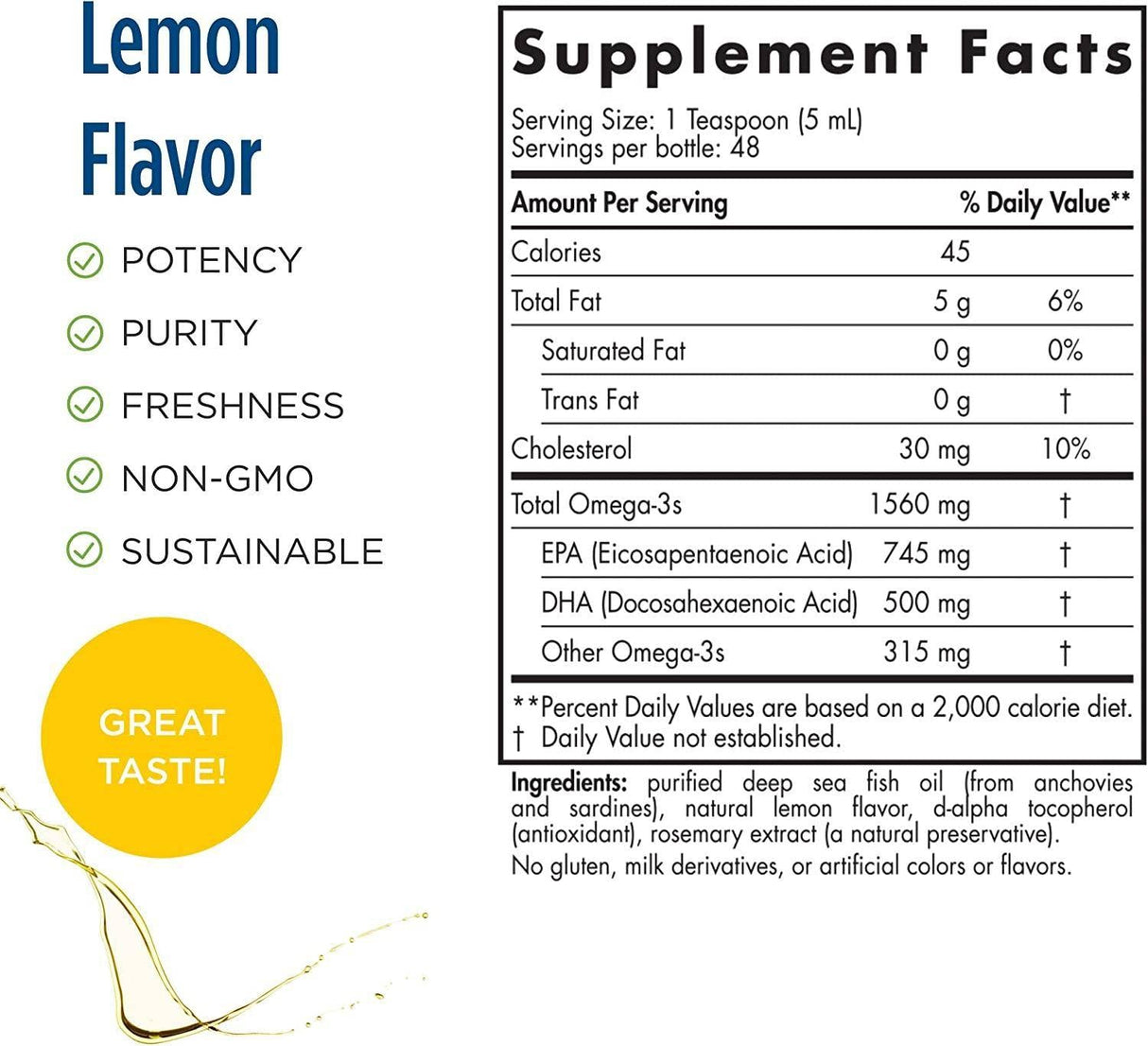 Arctic Omega Lichid 1245 mg - 237 ml