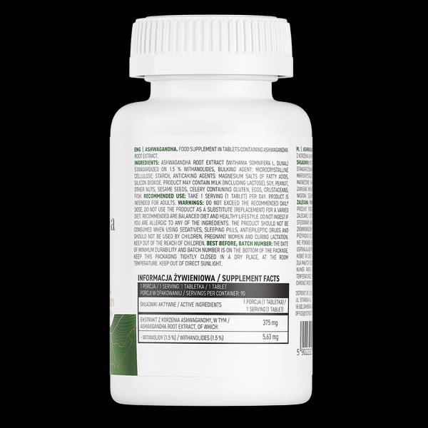 Extract de Ashwagandha 375 mg - 90 tablete