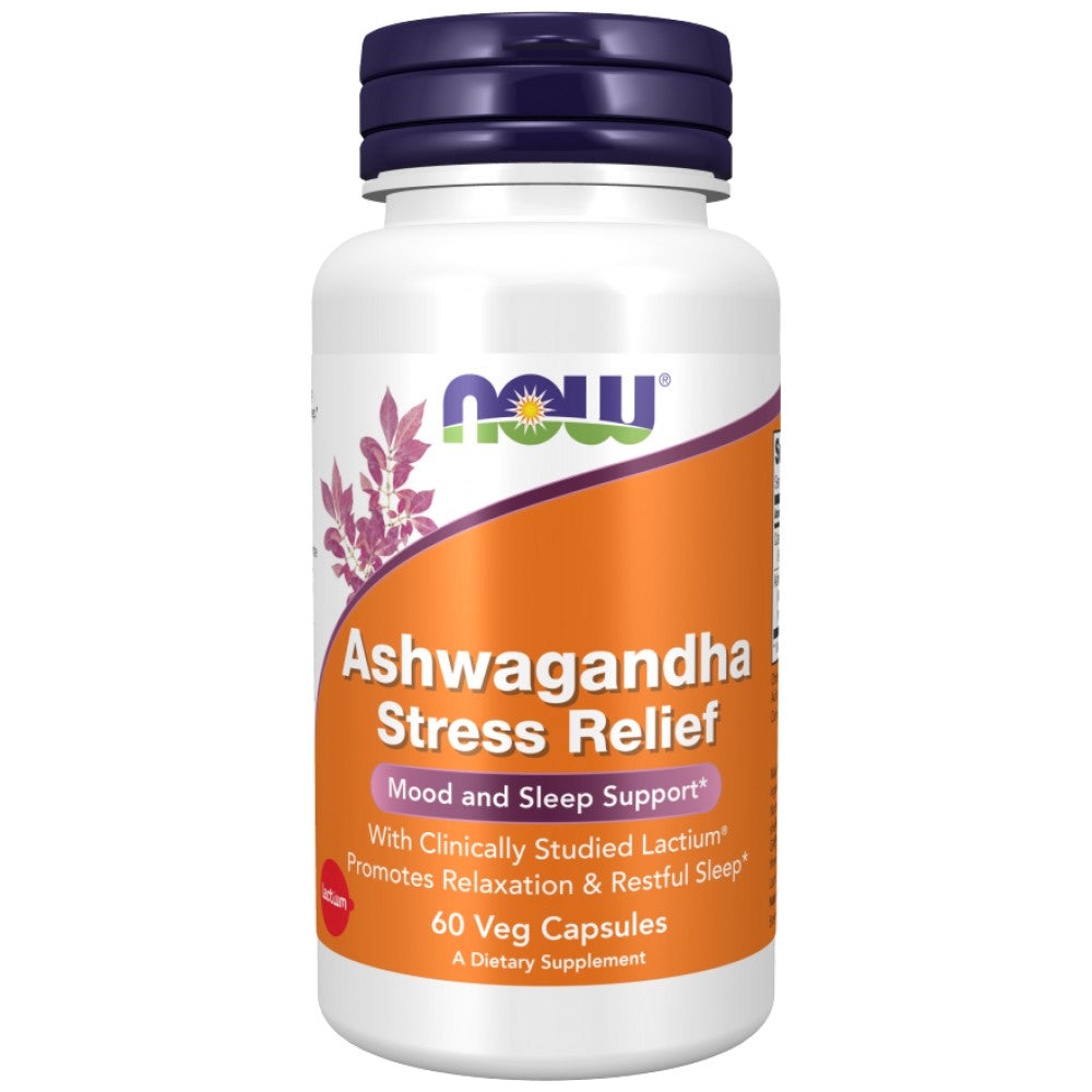 Ashwagandha pentru ameliorarea stresului | Cu peptide bioactive din lapte - 60 capsule