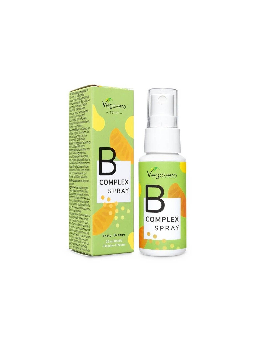 Complex B/ Complex de vitamina B/ Spray oral, 25 ml, 100% Vegan Vegavero