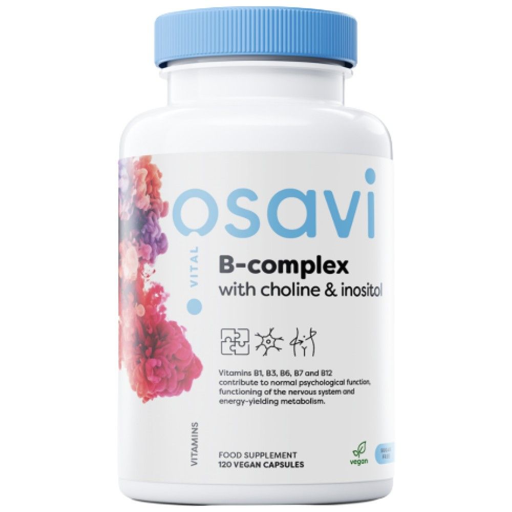 B-Complex cu colină și inozitol - 120 capsule