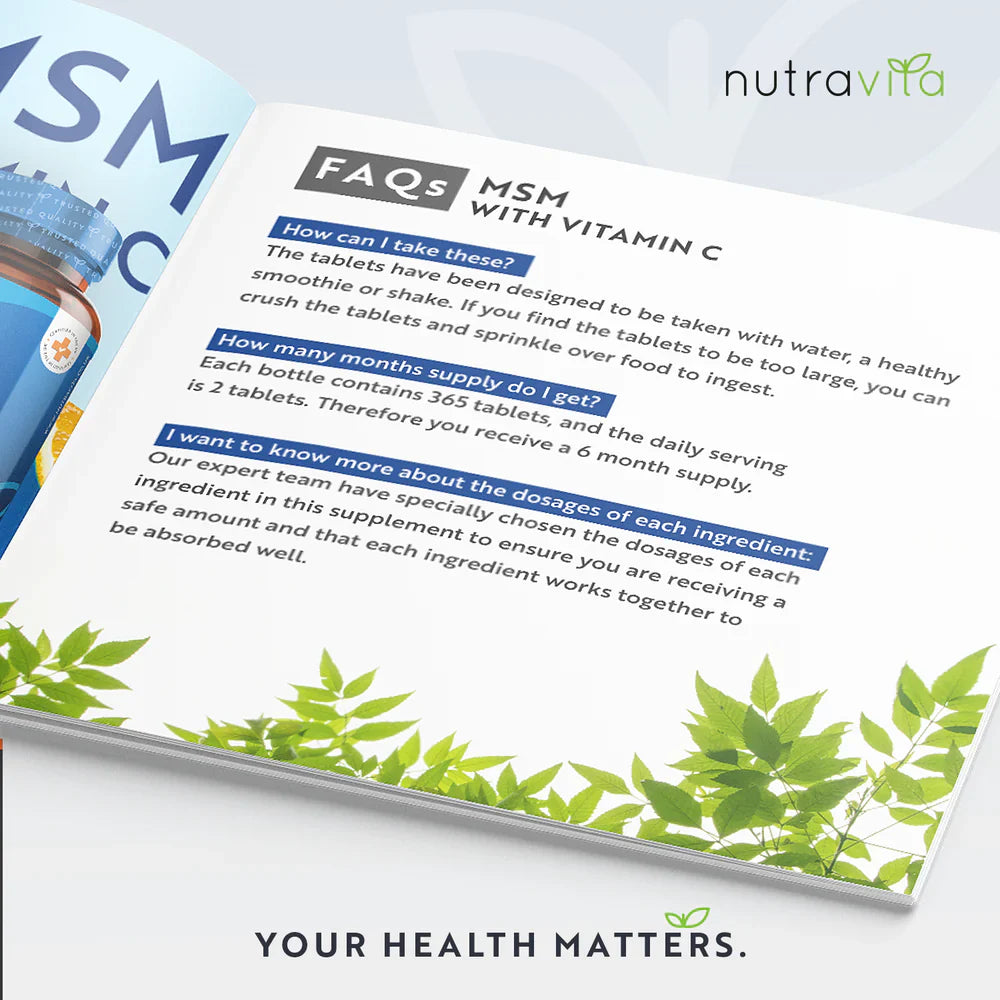 MSM 2200 MG - 365 comprimate.