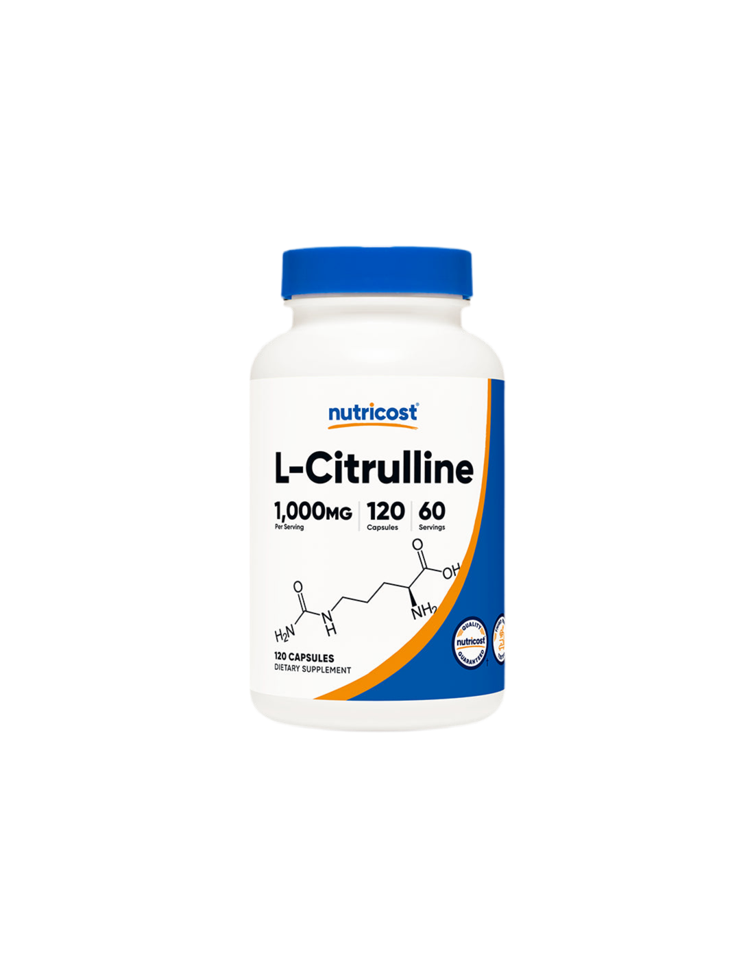 Muscle mass - L-Citrulline (L-Citrulline), 1000 mg/120 capsules Nutricost - Nutra Best Europe