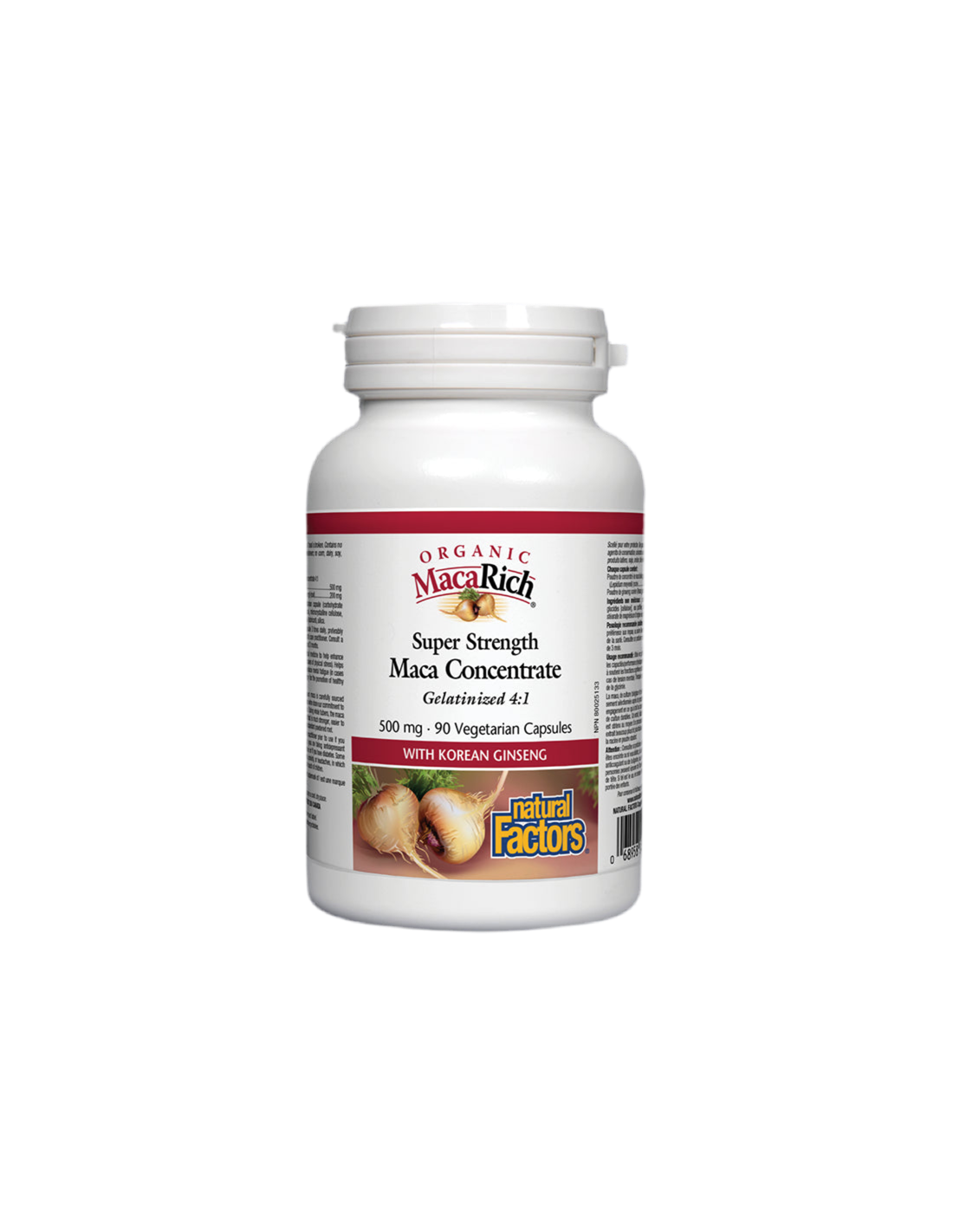 MacaRich® Organic Maca Concentrate 4:1/ Maca 500 mg x 90 capsules - Nutra Best Europe