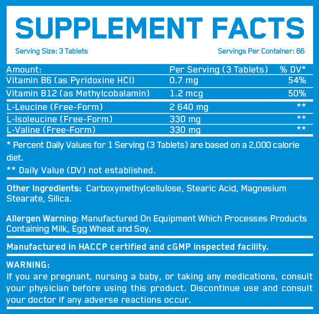 BCAA 8:1:1 1000 mg / 200 comprimate.