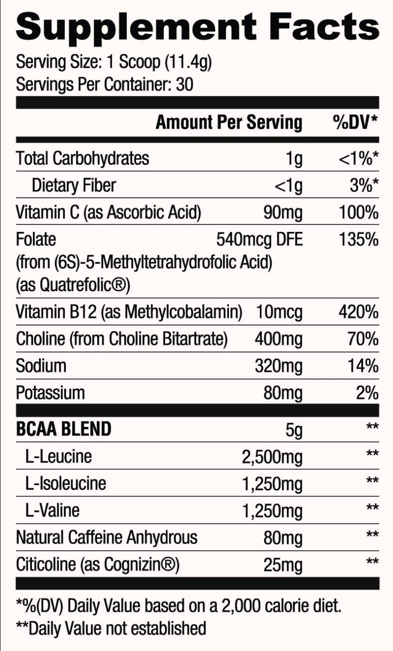 Focus BCAA | cu cafeina si colina 333 grame