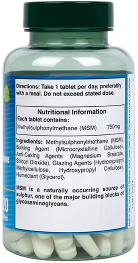 MSM / Metilsulfonilmetan 750 mg - 120 tablete