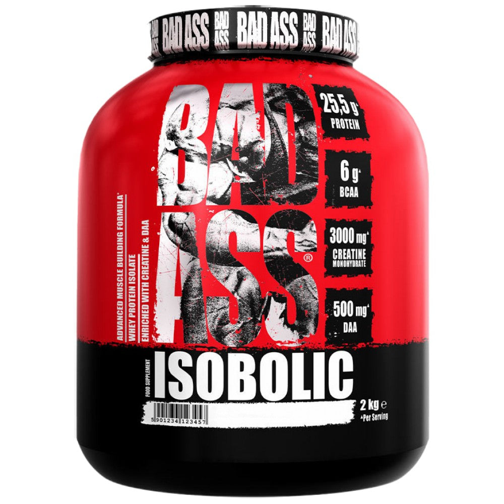 Bad Ass Isobolic | Izolat de proteine din zer cu DAA și creatină - 2000 de grame