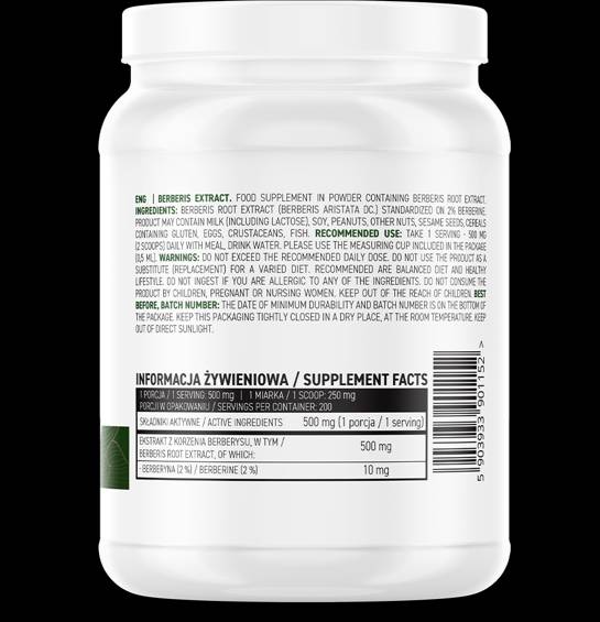 Pudră de extract de Berberis / Berberină 100 grame