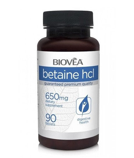 Betaină HCL 650 mg / 90 comprimate