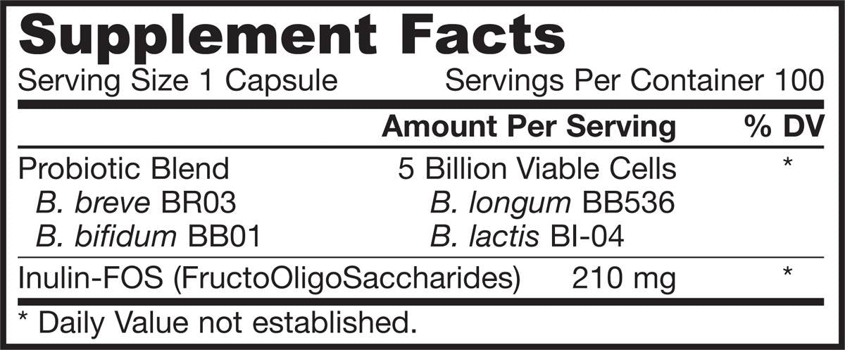 Bifidus Balance + FOS 100 capsule