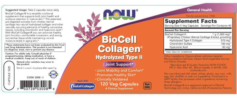BioCell Colagen / Hidrolizat Tip II - 120 capsule