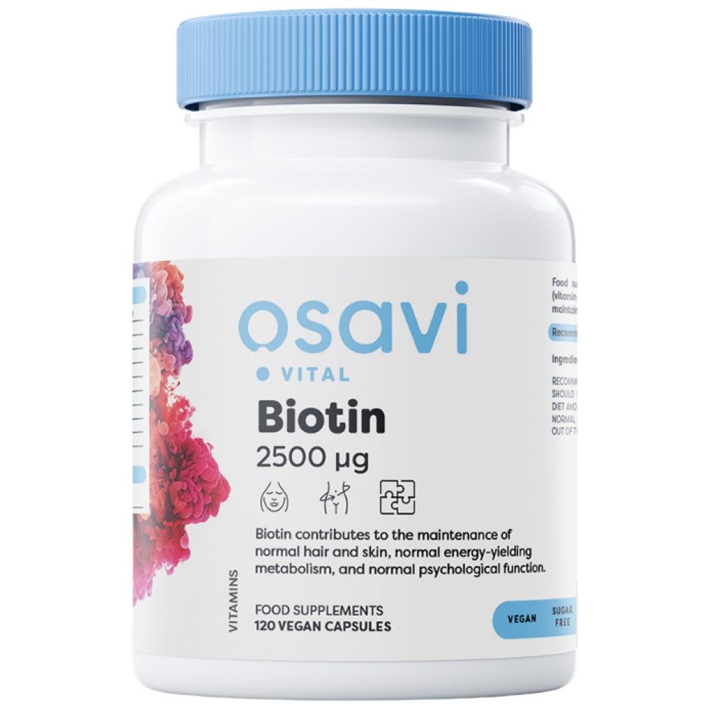 Biotină 2500 mcg - 120 capsule
