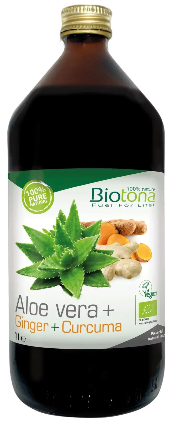 Biotona aloe vera organic + turmeric + ghimbir 1000 ml