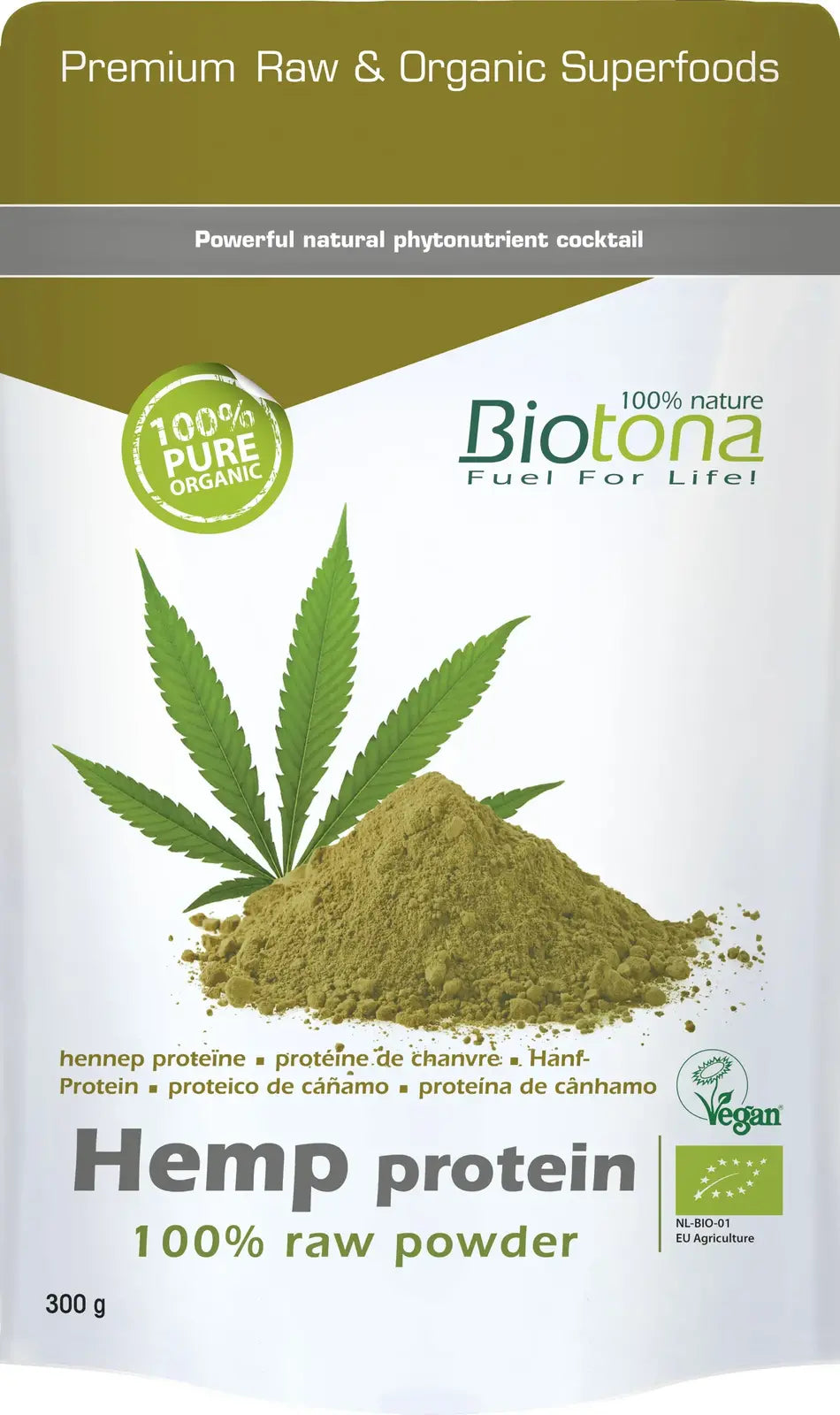 Proteine organică de cânepă Biotona 300 g