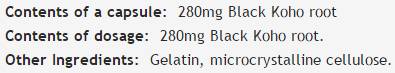 Cohosh negru 280 mg - 60 capsule