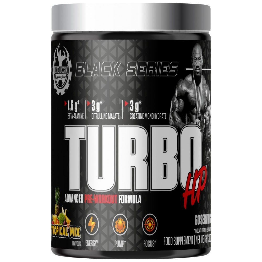 Seria Neagră | Formula avansată de pre-antrenament Turbo HP - 300 de grame