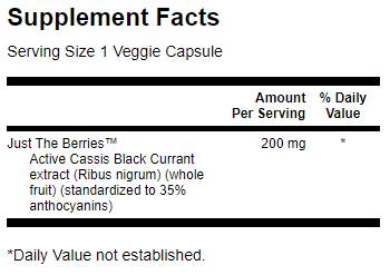 Extract de coacaze negre (Cassis) 30 capsule