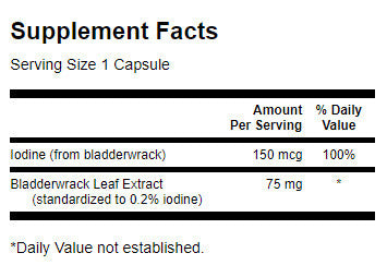 Bladderwrack Leaves 75 mg - 60 capsule