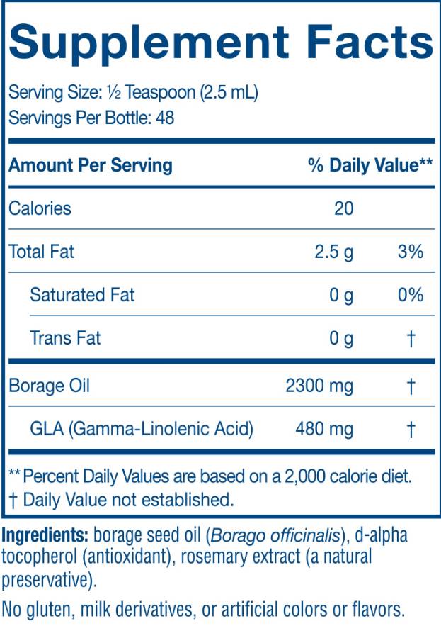 Ulei de borage lichid - 119 ml
