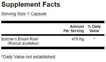 Mătura de măcelar 470 mg - 100 capsule