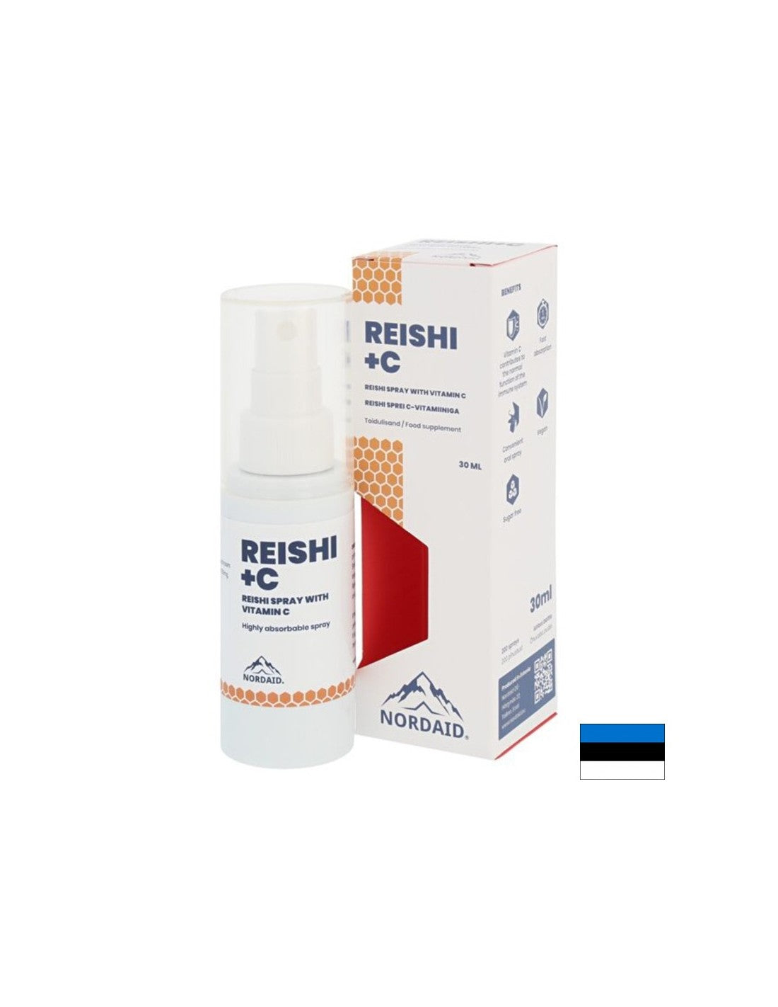 Imunitate - Reishi + Vitamina C, spray de gură x 30 ml / 200 spray-uri Nordaid
