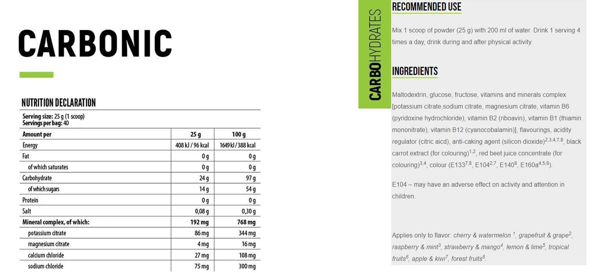 CARBONIC - 1000 grame
