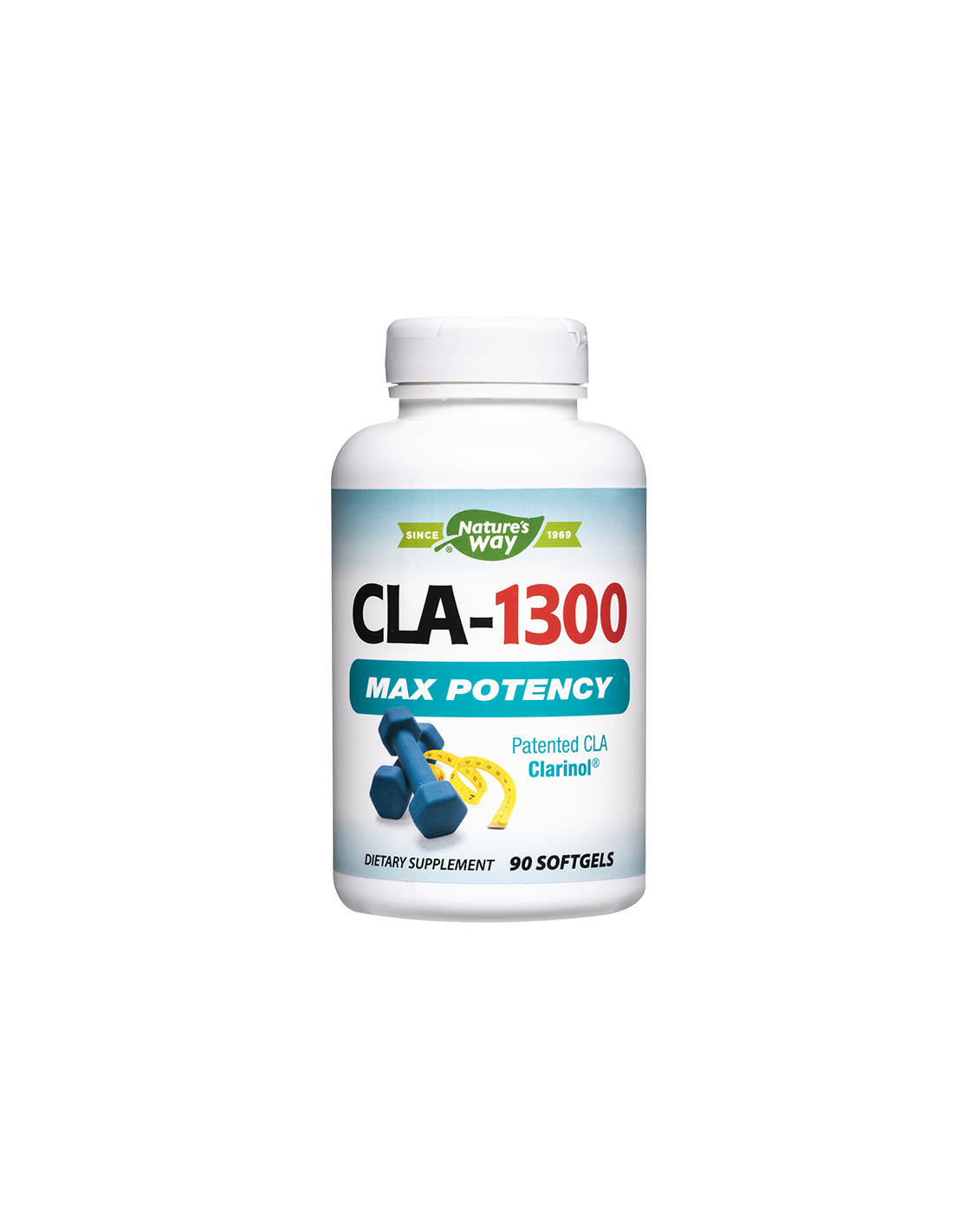 CLA-1300 Potență maximă /Acid linoleic conjugat/ - Reducere în greutate, 90 de capsule moi Nature's Way