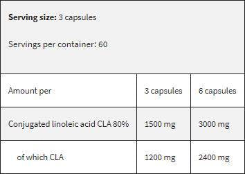 CLA Slim 180 capsule de gel