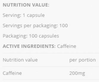Coffeine 200 Power - 100 capsule