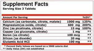 Calciu Zinc Magneziu - 100 tablete