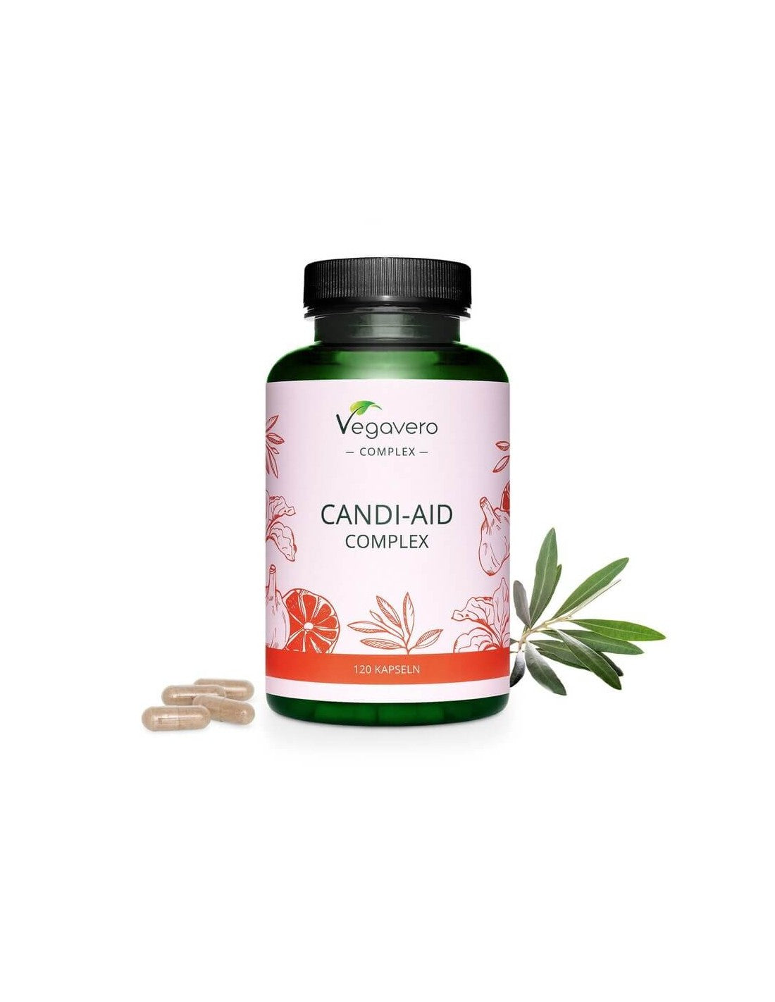 Complex Candi-Aid, 120 capsule, 100% Vegan Vegavero