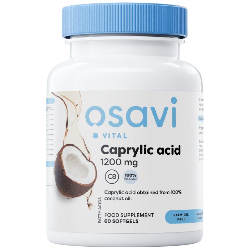 Acid caprilic 1200 mg - 60 capsule de gel